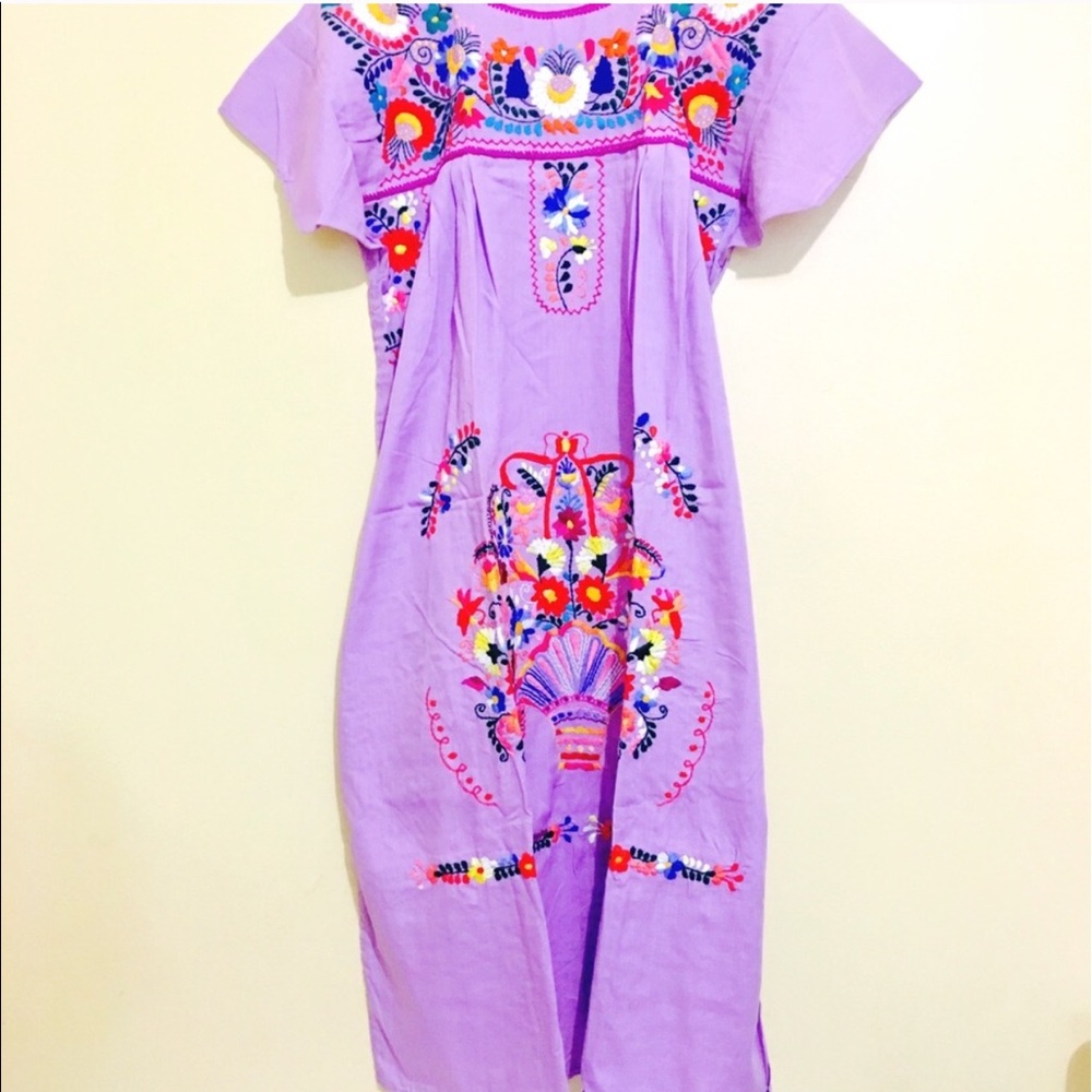 NWT Mexican Embroidered Traditional Dress Handmade